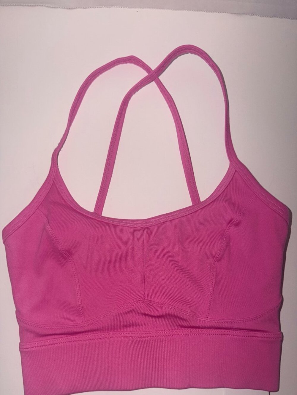 Varley Let's Move Irena Sports Bra Hot Pink Size S